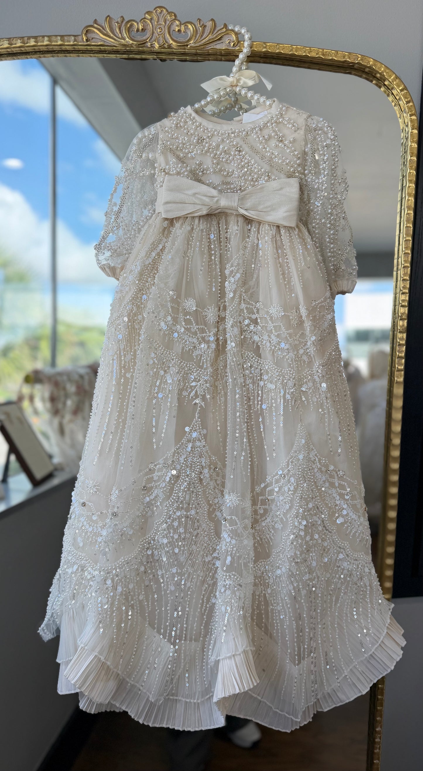 Anastasia - Long Sleeve - Baptism Gown